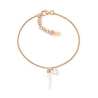 Bracciale Cornetto Bianco e Punto Luce