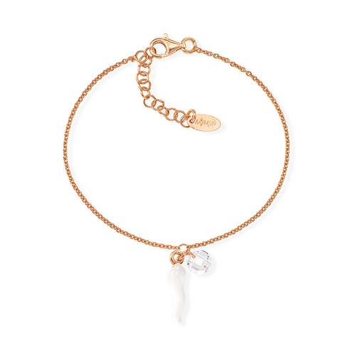 Bracciale Cornetto Bianco e Punto Luce