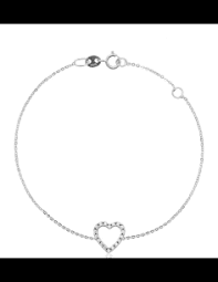 Bracciale Cuore e Zirconi