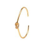 Bracciale Donna Schiava Nodo con Zirconi Bianchi - BRACCIALE