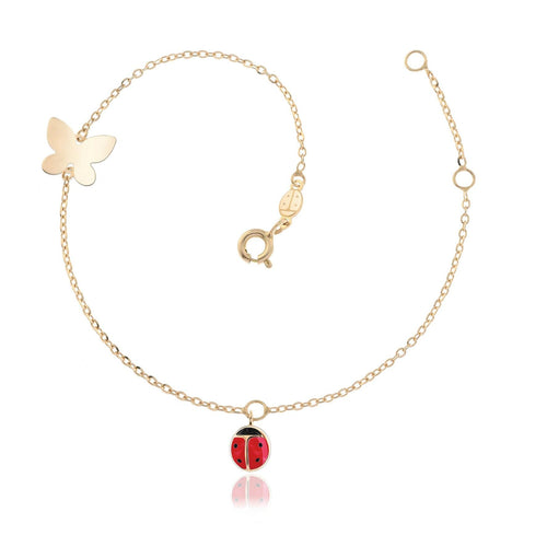 Bracciale Farfalla e Coccinella