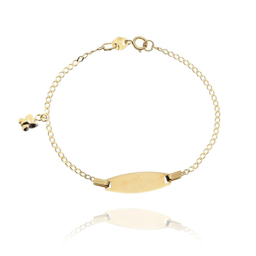 Bracciale Farfalla targhetta
