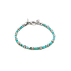 Bracciale Giovanni Raspini Uomo Tango – Argento 925 e Howlite Turchese - 20 cm - BRACCIALE