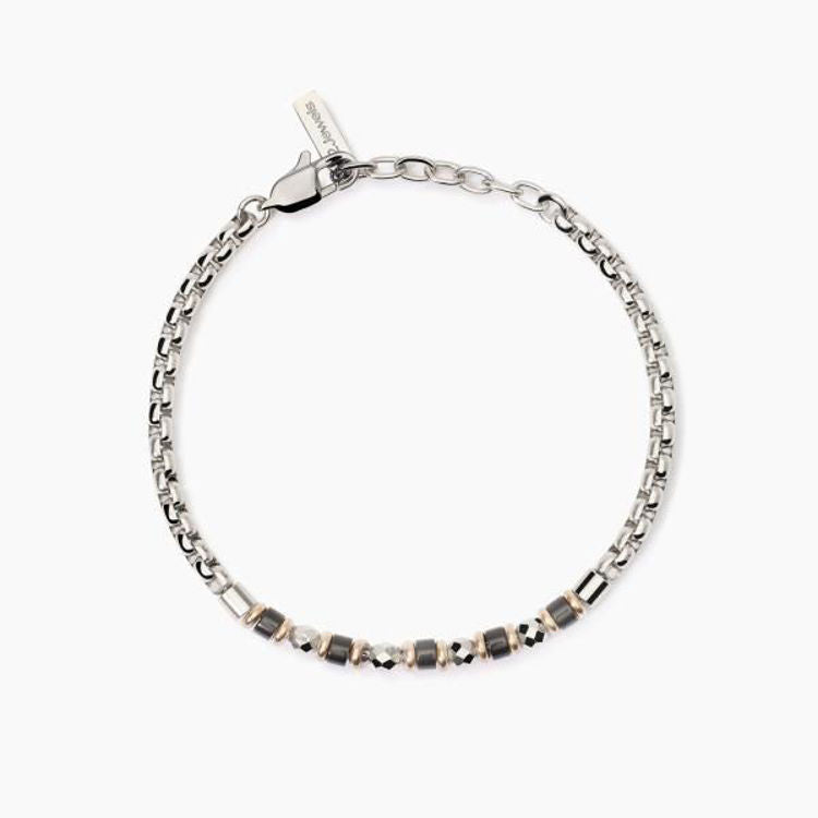 BRACCIALE IN ACCIAIO CON PVD ROSÈ E AGATA 2JEWELS - BRACCIALE