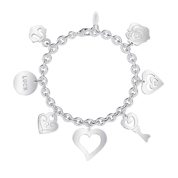 Bracciale in acciaio, LOVE