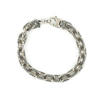 Bracciale in Argento Massiccio Maglia Rigata - BRACCIALE