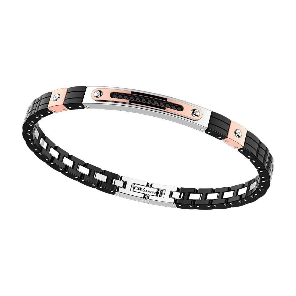 Bracciale in ceramica e acciaio
