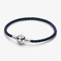 Bracciale in Pelle Blu S3