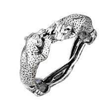 Bracciale leopardi Bracciale rigido in Argento 925 - BRACCIALE