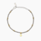 Bracciale Mabina in Argento Placcato Oro con Stella