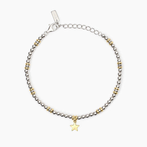 Bracciale Mabina in Argento Placcato Oro con Stella