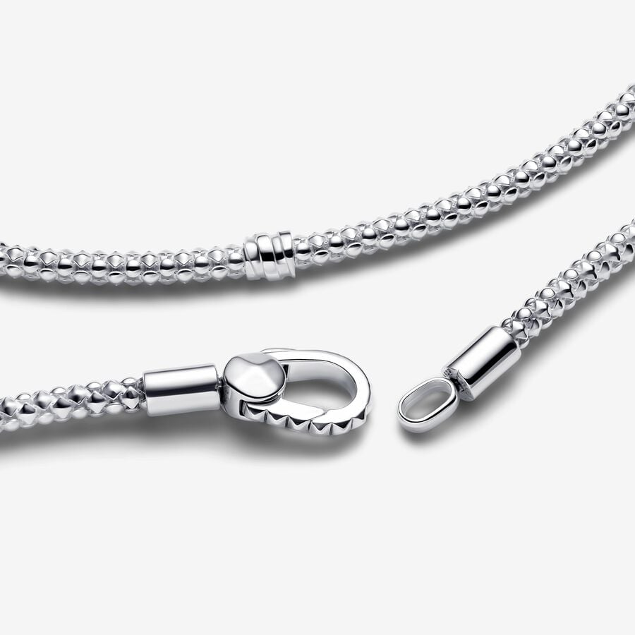 Bracciale Maglia Geometrica con Chiusura a Moschettone - BRACCIALE