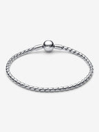 Bracciale Maglia Spiga con Chiusura a Sfera Argento Sterling 925 - BRACCIALE
