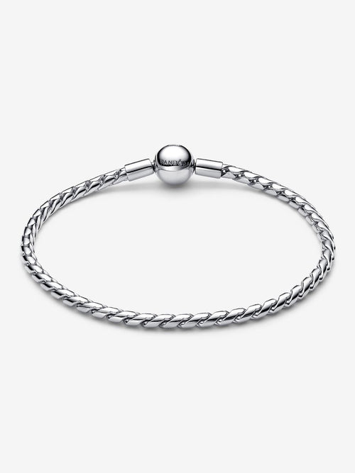 Bracciale Maglia Spiga con Chiusura a Sfera Argento Sterling 925 - BRACCIALE