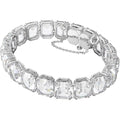 Bracciale Millenia Taglio ottagonale, Bianco, Placcato rodio
