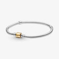 Bracciale Moments chiusura barilotto oro 14 kt 23 cm