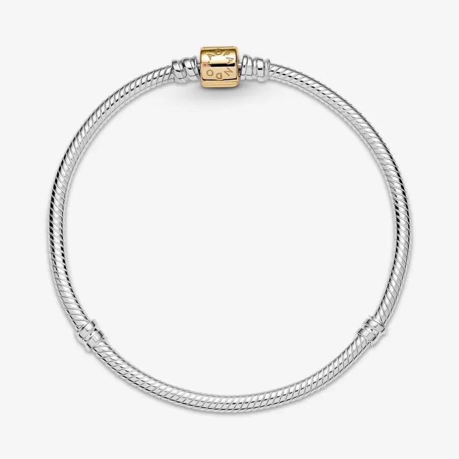 Bracciale Moments chiusura barilotto oro 14 kt