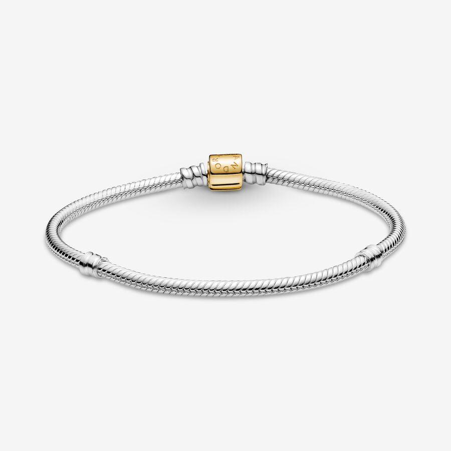 Bracciale Moments chiusura barilotto oro 14 kt