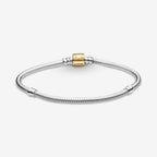 Bracciale Moments chiusura barilotto oro 14 kt