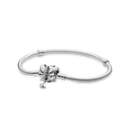 Bracciale Pandora Moments con maglia snake e chiusura a farfalla 23 cm