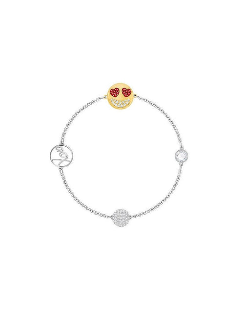 Bracciale Remix Smiling Face with Hearts swarovski