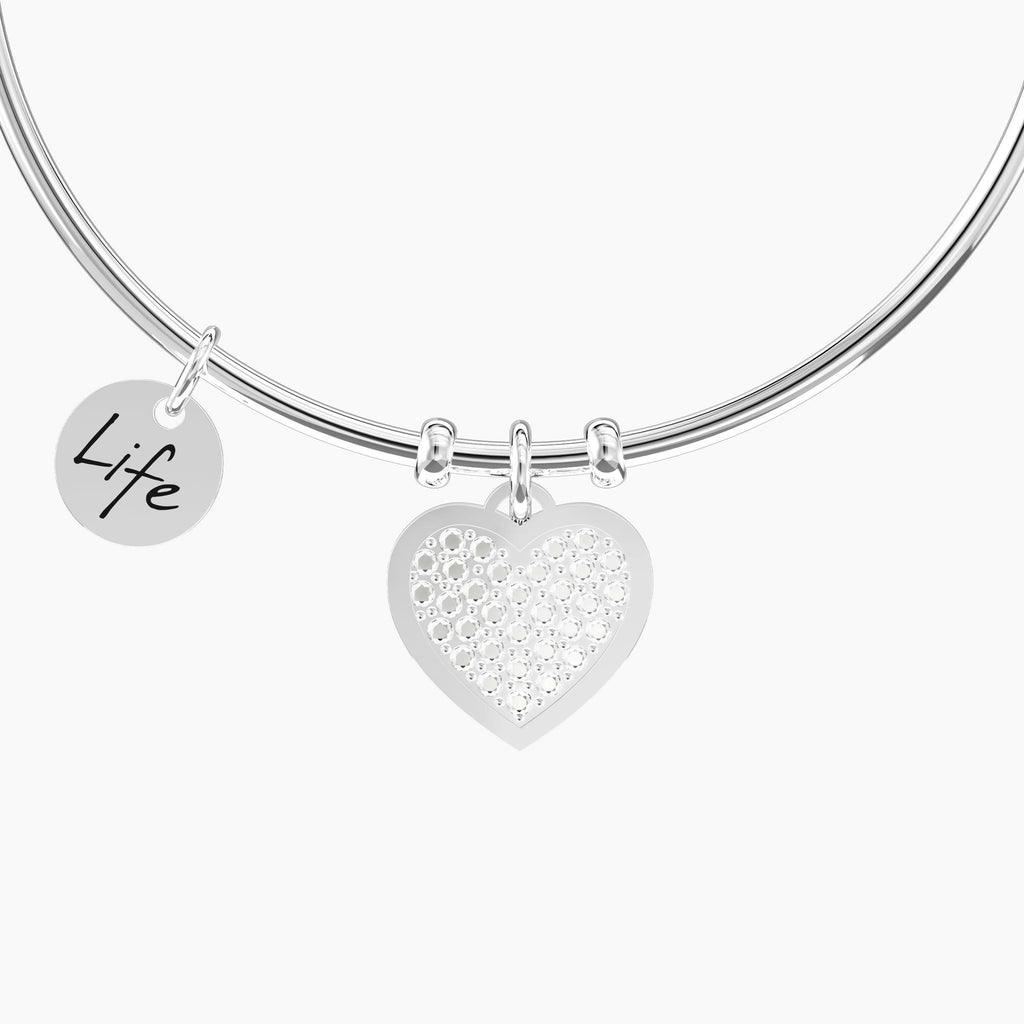 Bracciale Rigido con Cuore - CUORE | FAMIGLIA