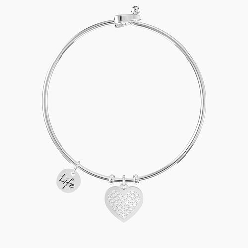 Bracciale Rigido con Cuore - CUORE | FAMIGLIA