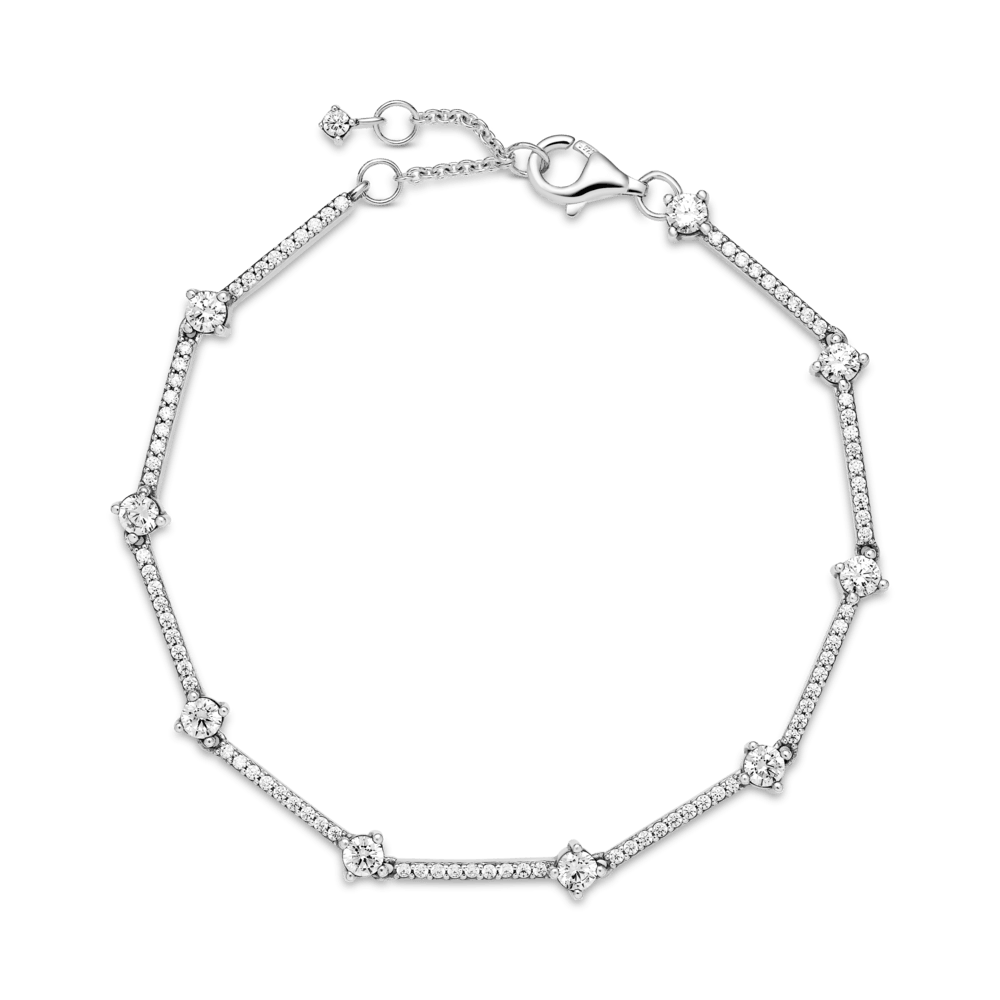 Bracciale Rigido con Pietre BIANCHE