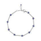 Bracciale Rigido con Pietre Blu