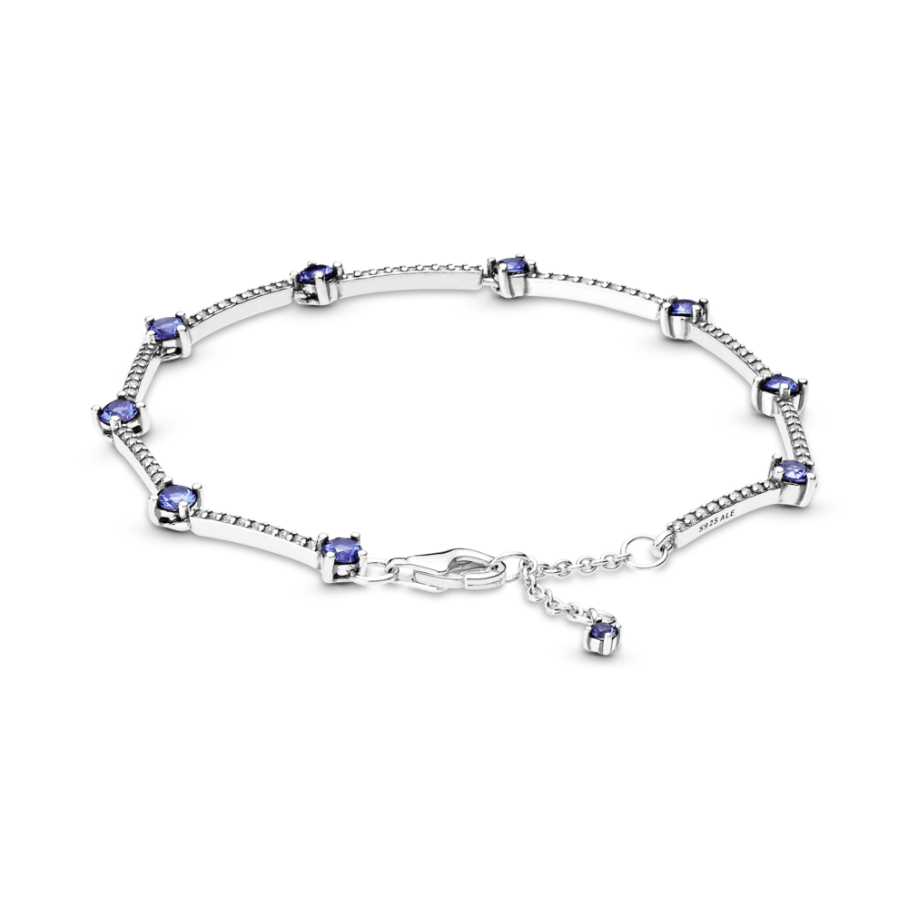 Bracciale Rigido con Pietre Blu