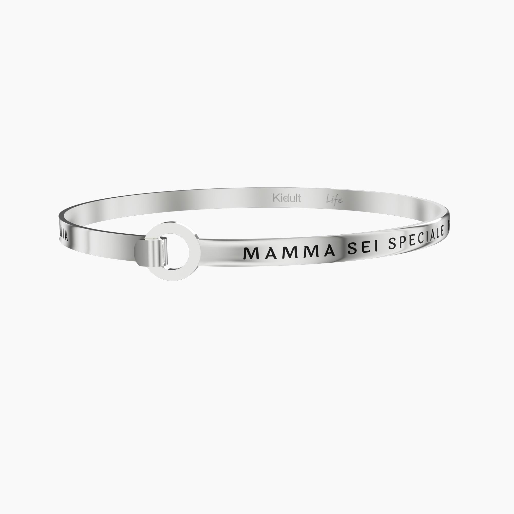 Bracciale Rigido con Scritta "Mamma"
