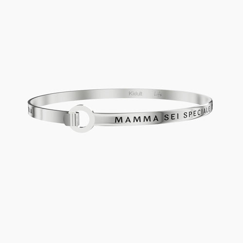 Bracciale Rigido con Scritta "Mamma"