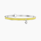 Bracciale Rigido con Smalto Giallo