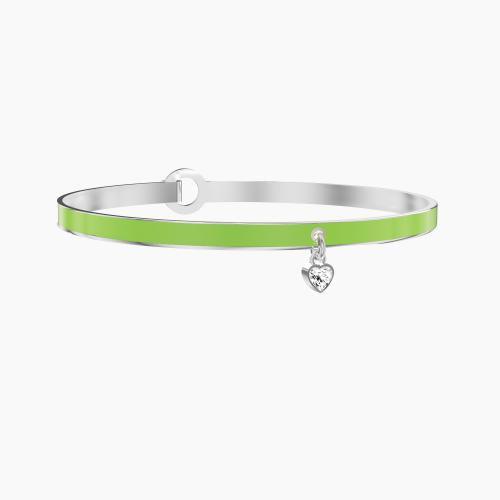 Bracciale Rigido con Smalto Verde
