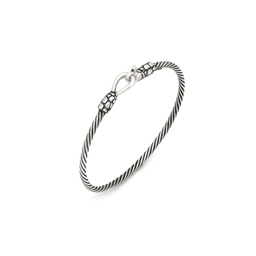 Bracciale Rigido Croco Bracciale in Argento 925 - BRACCIALE