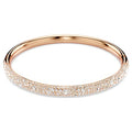 Bracciale rigido Sublima Pavé a neve Bianco Placcato color oro rosa misura M - BRACCIALE