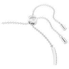 Bracciale rigido Swarovski Iconic Swan Cigno, Blu, Placcato rodio