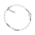 Bracciale Rosario Perle Croce Charm