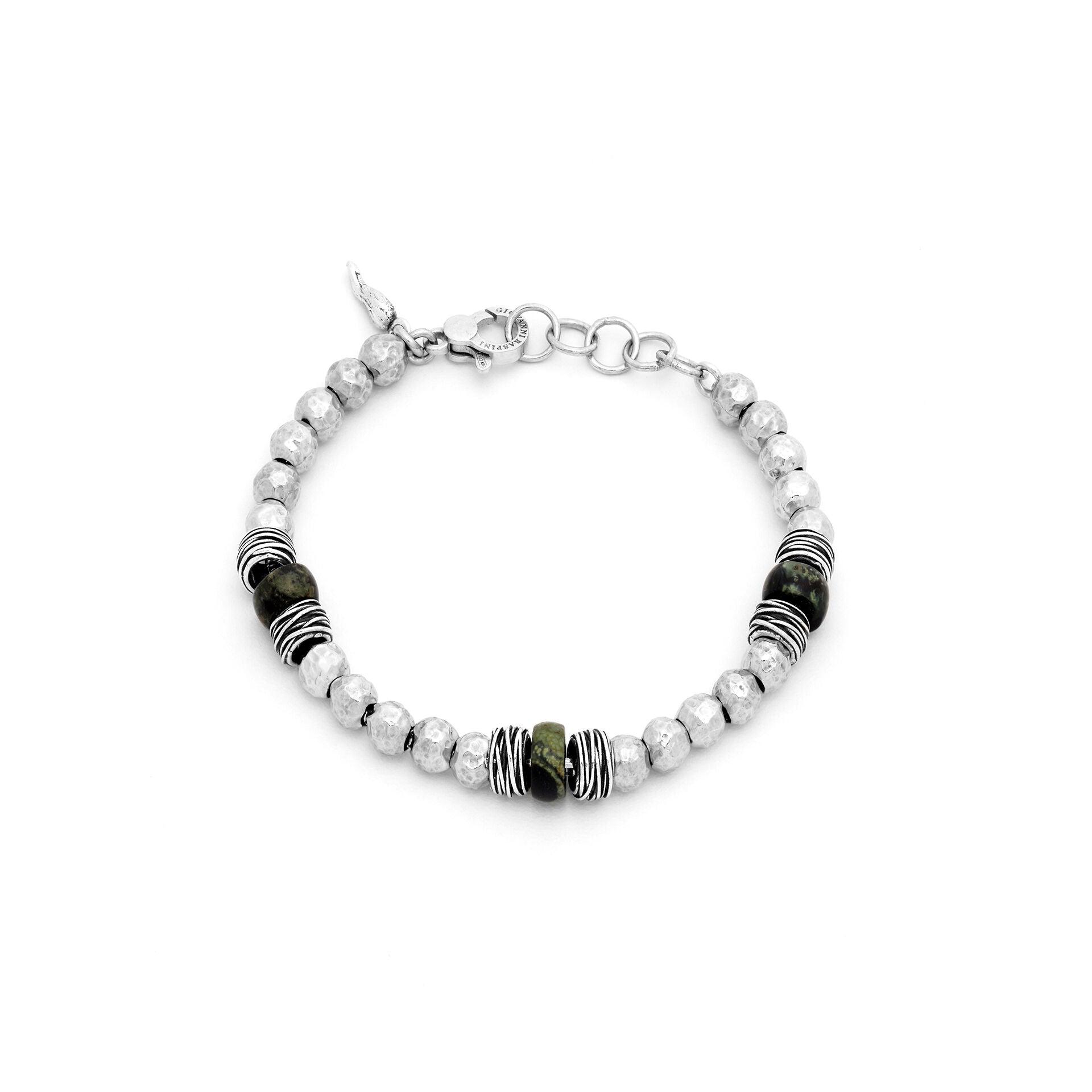 Bracciale Sfere Diaspro E Fili