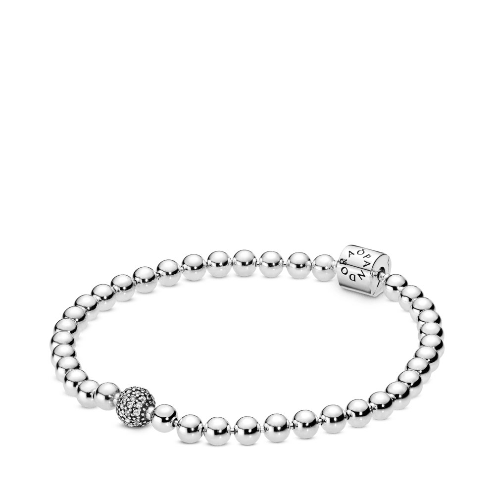 Bracciale Sfere e Pavè 21 cm