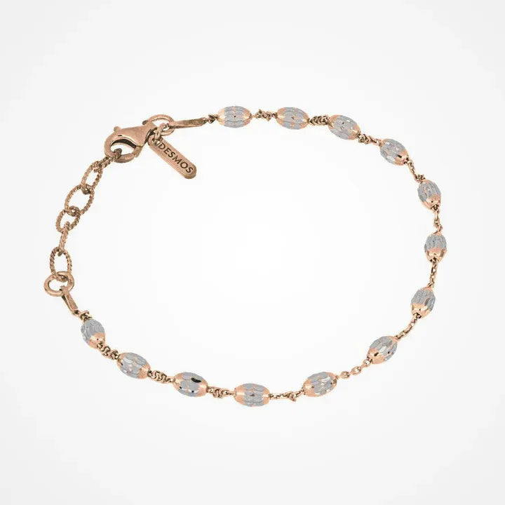 Bracciale Station Nebula Bicolor e Tricolor Bianco & Rosa