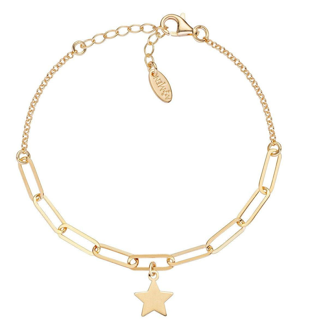 Bracciale Stella Catena Doppia Dorata