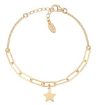 Bracciale Stella Catena Doppia Dorata