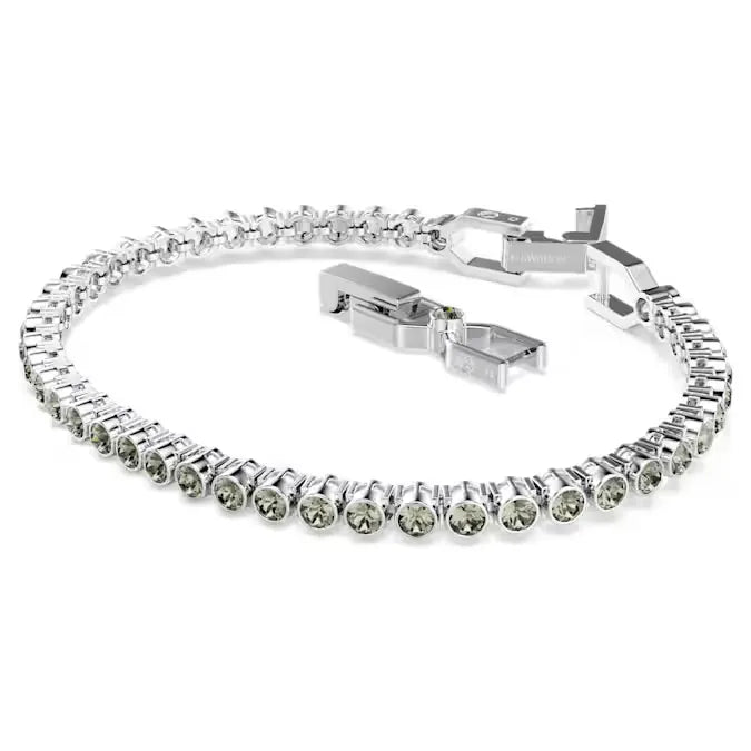 Bracciale Swarovski Imber Emily Tennis Cristalli Neri e Placcatura Rodio - BRACCIALE