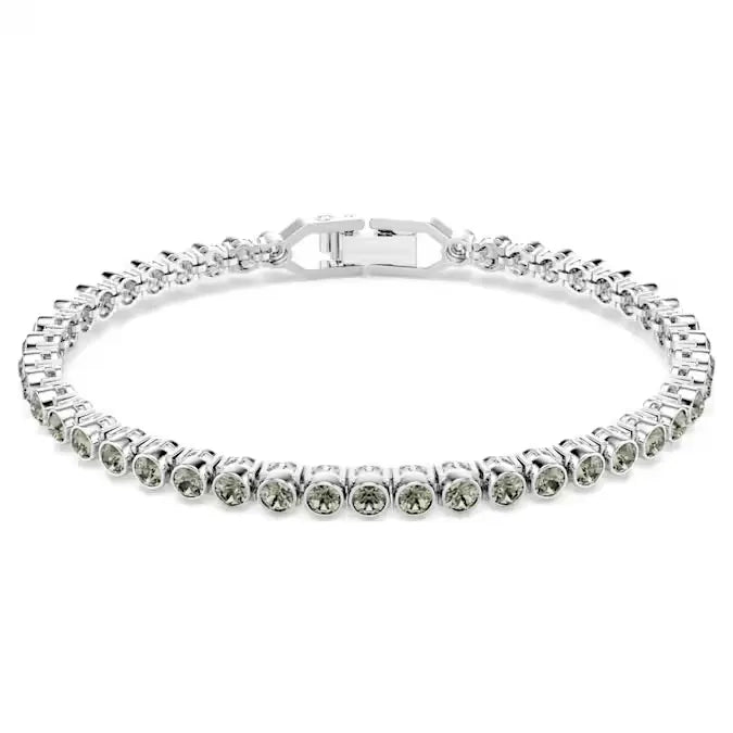Bracciale Swarovski Imber Emily Tennis Cristalli Neri e Placcatura Rodio - BRACCIALE