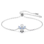 Bracciale Swarovski Magic Angelo Placcato Rodio e Zirconia Blu - BRACCIALE