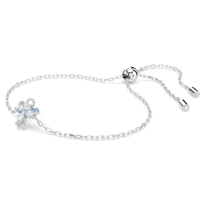 Bracciale Swarovski Magic Angelo Placcato Rodio e Zirconia Blu - BRACCIALE