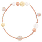Bracciale Swarovski Remix Collection Pearl Strand, multicolore, Placcato oro rosa Misura MDescrizione