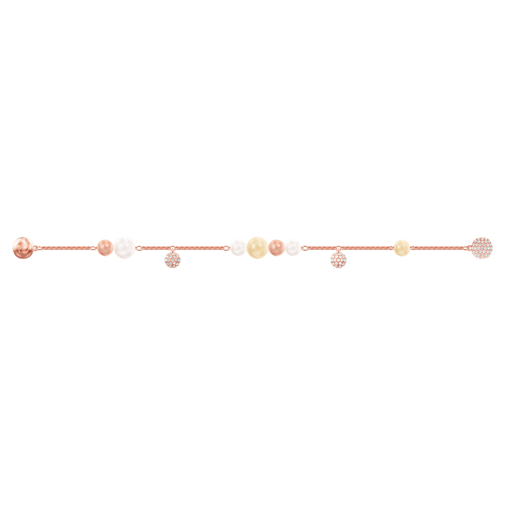 Bracciale Swarovski Remix Collection Pearl Strand, multicolore, Placcato oro rosa Misura MDescrizione