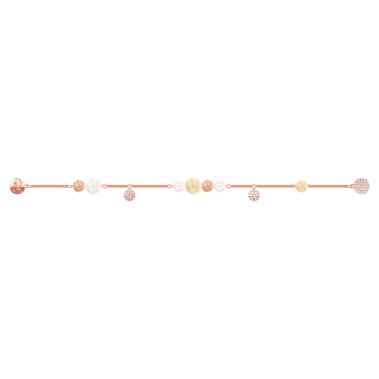 Bracciale Swarovski Remix Collection Pearl Strand, multicolore, Placcato oro rosa Misura MDescrizione